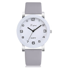 Load image into Gallery viewer, LVPAI Woman&#39;s Watch Fashion Simple White Quartz Wristwatches Sport Leather Band Casual Ladies Watches Women Reloj Mujer Ff