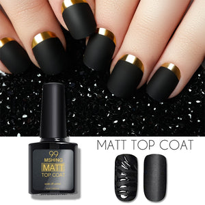 Mshing 8ml Matte Top Coat and base foundation gel Polish UV LED Nail Polish Semi Vernis Permanent Gel Varnish matte  top