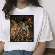 Load image into Gallery viewer, cat funny t shirt female hands Casual Michelangelo fashion short sleeve tshirt ulzzang kawaii women streetwear grunge harajuku