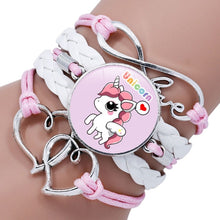 Load image into Gallery viewer, Unicorn Braided Kids Bracelet for Girls  Friendship Bracelets Jewelry Multi-layer Charm Bracelet Fashion Jewelry