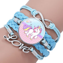 Load image into Gallery viewer, Unicorn Braided Kids Bracelet for Girls  Friendship Bracelets Jewelry Multi-layer Charm Bracelet Fashion Jewelry