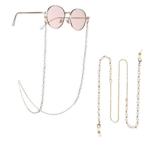Elegant Fashion Reading Glasses Chain for Women Metal Sunglasses Cords Casual Pearl Beaded Eyeglass Chain Glasses Lanyard Strap
