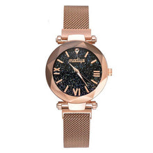 Load image into Gallery viewer, reloj mujer Luxury Women Watches Starry Sky Female Magnetic Clock Quartz Wristwatch Fashion Ladies Wrist Watch relogio feminino