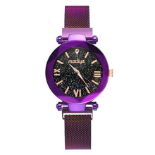 Load image into Gallery viewer, reloj mujer Luxury Women Watches Starry Sky Female Magnetic Clock Quartz Wristwatch Fashion Ladies Wrist Watch relogio feminino