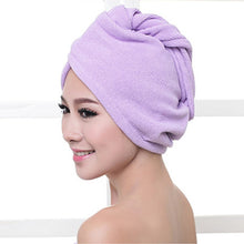 Load image into Gallery viewer, Women Bathroom Super Absorbent Quick-drying Thicker microfiber Bath Towel Hair Dry Cap Salon Towel