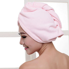 Load image into Gallery viewer, Women Bathroom Super Absorbent Quick-drying Thicker microfiber Bath Towel Hair Dry Cap Salon Towel